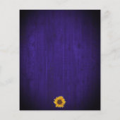 Papier Points d'or des tournesols Faire-part de mariage e (Dos)