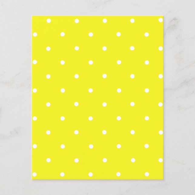 Papier Points jaunes et blancs (Devant)
