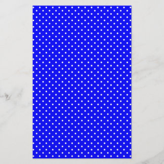 Papier Points Polka Bleu-Noir Et Blanc
