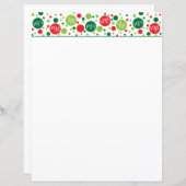 Papier Points rebondissants en-tête de Noël (Devant / Derrière)