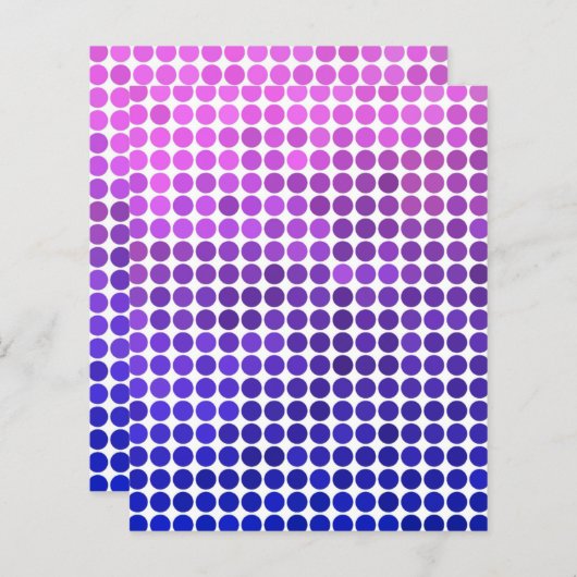 Papier Points roses et bleus (Devant / Derrière)