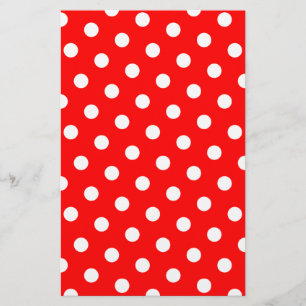 Papier Points rouges et blancs