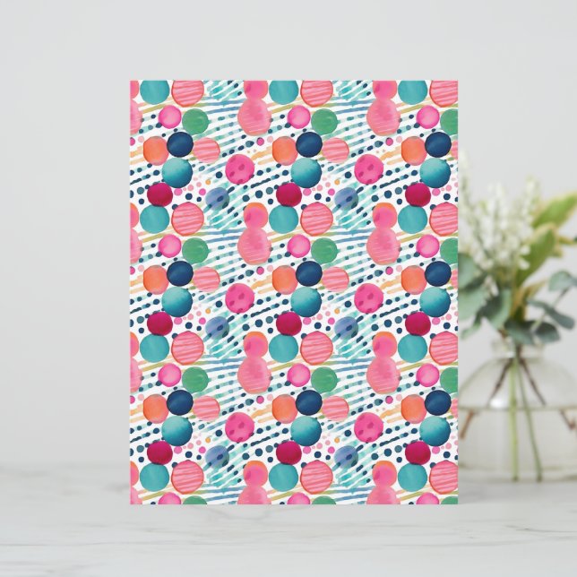 Papier Pois et rayures 12 (Debout devant)