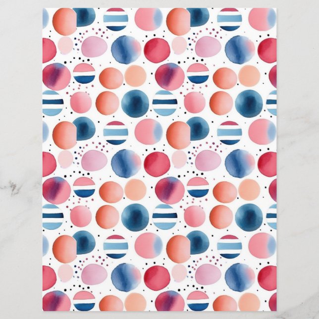 Papier Pois et rayures 19 (Dos)