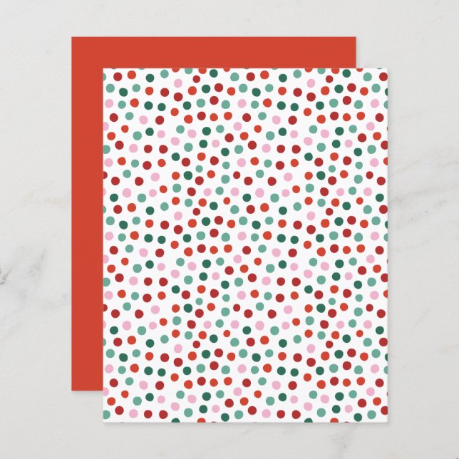 Papier pois Motif (Devant / Derrière)