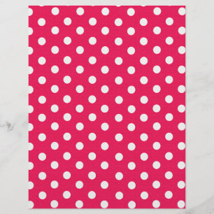 Papier Pois Rose Et Blanc