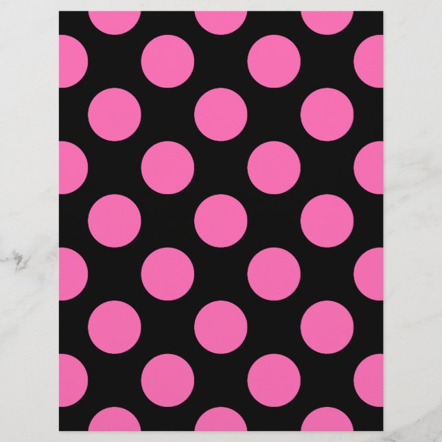 Papier Pois roses chauds (Devant)