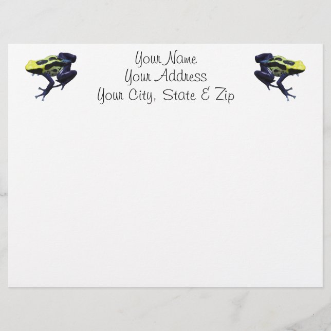 Papier Poison grenouille (Devant)