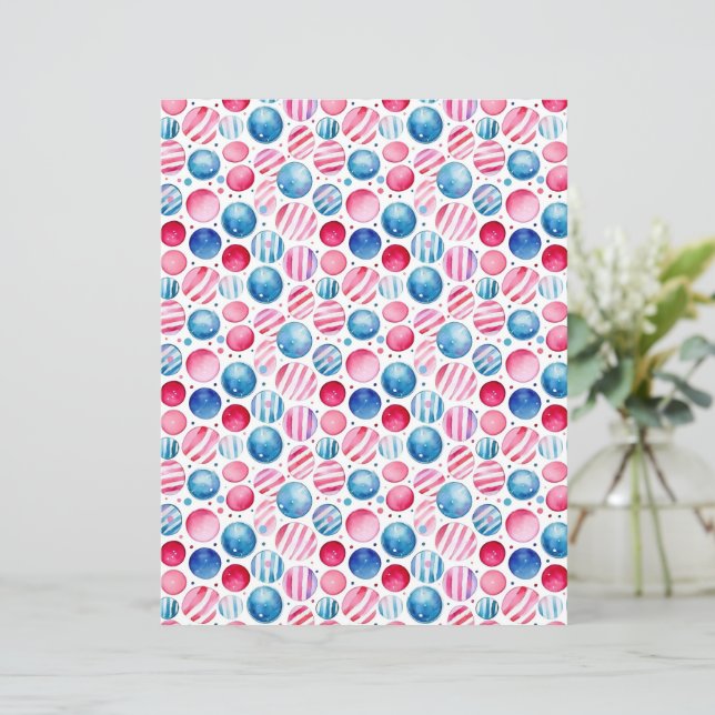 Papier Polka Dots et Rayures 15 (Debout devant)