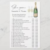 Papier Pomme de douche nuptiale Champagne Jeu de chaussur (Devant)