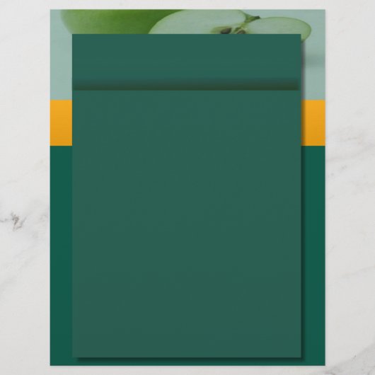 Papier Pomme en-tête verte (Devant)
