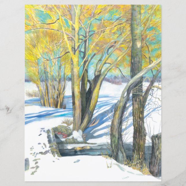 Papier pont en hiver (Devant)