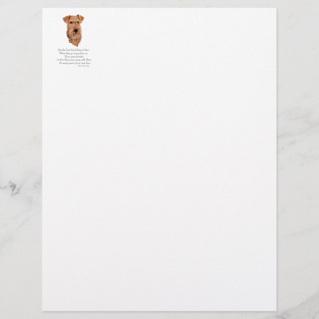 Papier Pont Irish Terrier Rainbow (Devant)