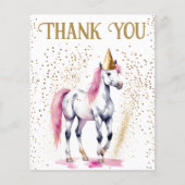 Papier Pony fête d'anniversaire cheval blanc (Devant)