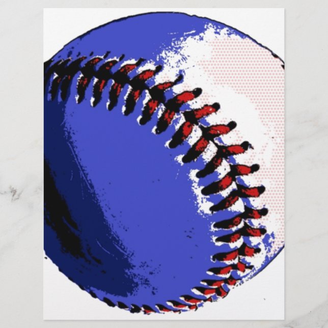 Papier Pop Art Baseball (Devant)