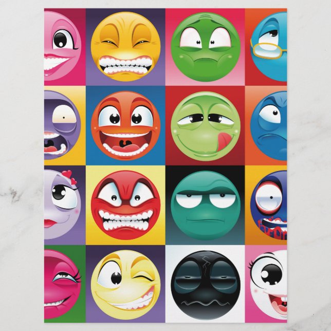 Papier pop art emojis (Devant)