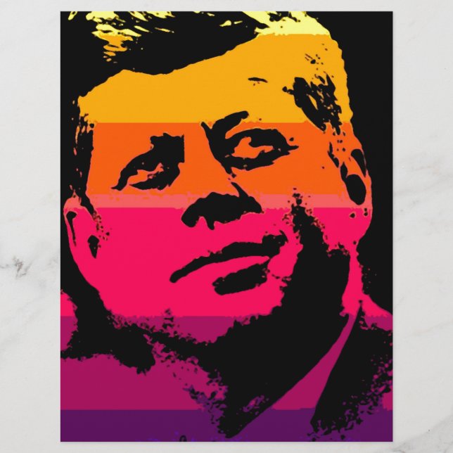 Papier Pop Art Jack JFK John F. Kennedy (Devant)
