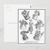 papier pop Briefkaart (Voorkant / Achterkant)