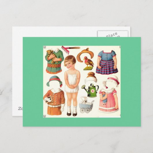  papier pop Briefkaarten (Voorkant / Achterkant)