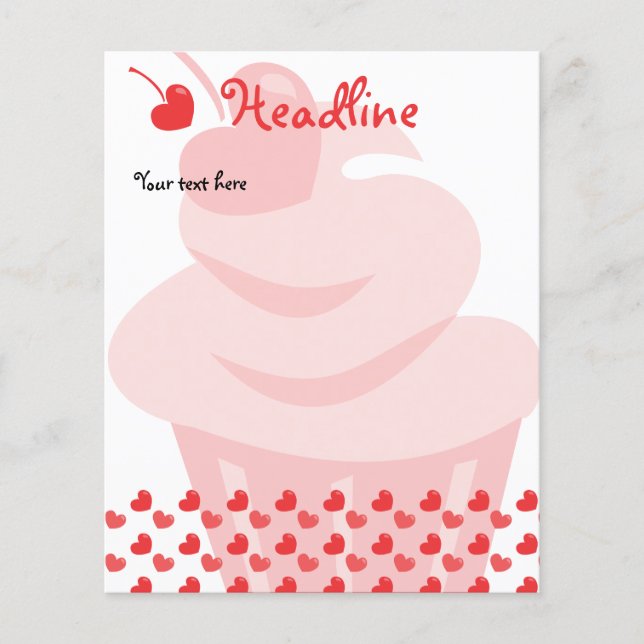 Papier Pop Heart Cupcake (Devant)