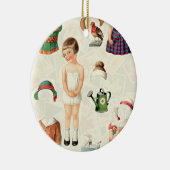 papier poppen boom Ornament (Rechts)