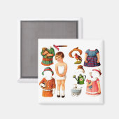  papier poppenmagneet magneet (Voorkant / Achterkant)