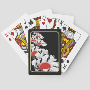 Papier Poppies Bloem Kunst Speelkaarten