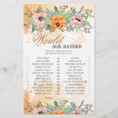 Papier Poppies Elle préfère le jeu de douche nuptiale (Devant)