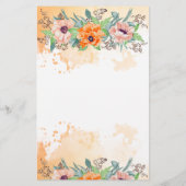 Papier Poppies Elle préfère le jeu de douche nuptiale (Dos)