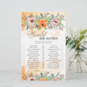 Papier Poppies Elle préfère le jeu de douche nuptiale (Debout devant)