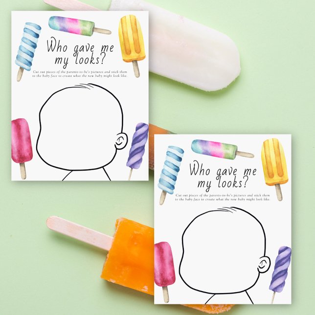 Papier Popsicle - Qui m'a donné mon look bébé jeu (Créateur téléchargé)