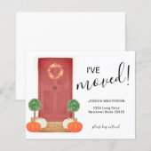 Papier Porte de Citrouille budgétaire J'ai déménagé la ca (Devant / Derrière)