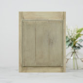 Papier Porte en bois peint rustique (Debout devant)