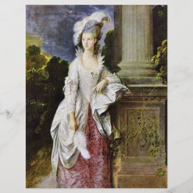 Papier Portrait De Mme Thomas Graham Par Thomas Gainsboro (Devant)