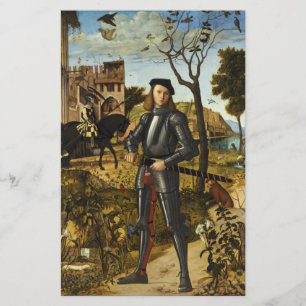 Papier Portrait d'un chevalier par Vittore Carpaccio