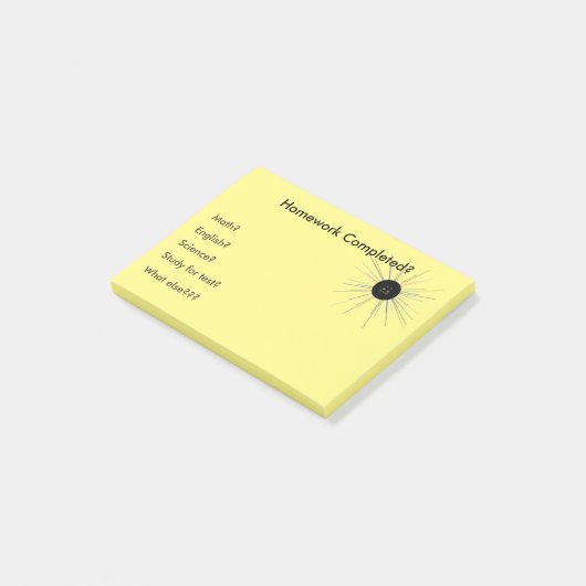 Papier Post-it Collant Devoirs (Incliné)