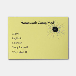 Papier Post-it Collant Devoirs