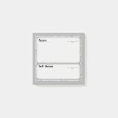 Papier Post-It de prière (Gris) (Devant)