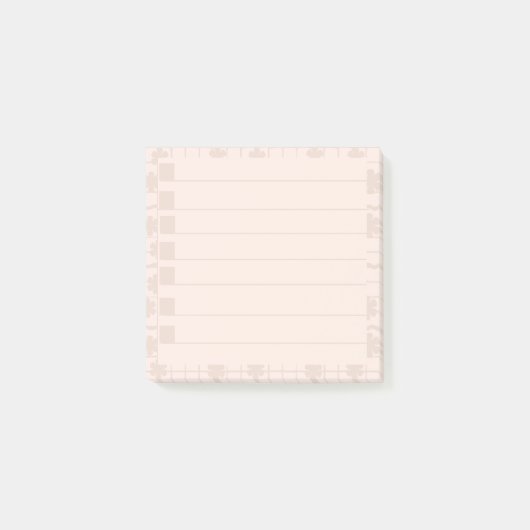 Papier Post-it Fleur de Pêcher (Devant)