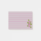 Papier Post-It Fleur Rose (Devant)