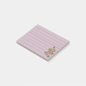 Papier Post-It Fleur Rose (Incliné)