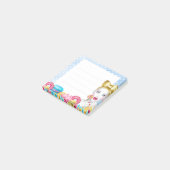 Papier Post-it Gâteau Bleu Mignon Papeterie de Cui (Incliné)