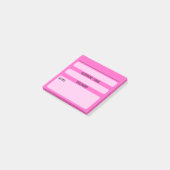 Papier Post-It pour mot de passe de site Web (Rose (Incliné)