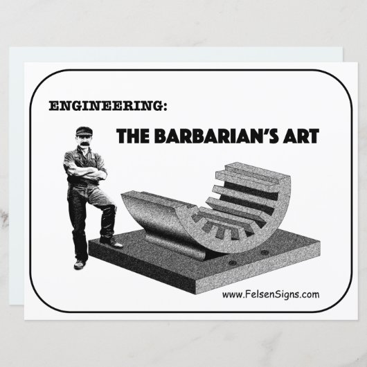 Papier Poster - Art barbare (Devant / Derrière)