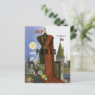 Papier Poster du Vintage voyage Fly Paris France