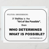 Papier Poster - Politique / Possible (Devant / Derrière)