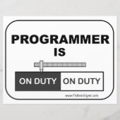 Papier Poster - Programmeur est (Devant)
