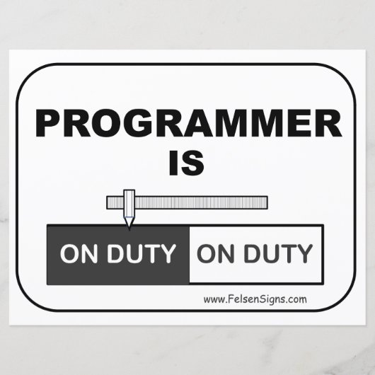 Papier Poster - Programmeur est (Devant)