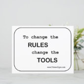 Papier Poster - Règles / Outils (Debout devant)