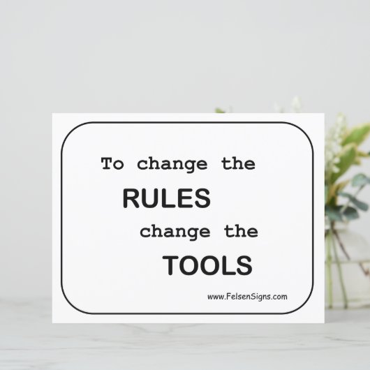 Papier Poster - Règles / Outils (Debout devant)